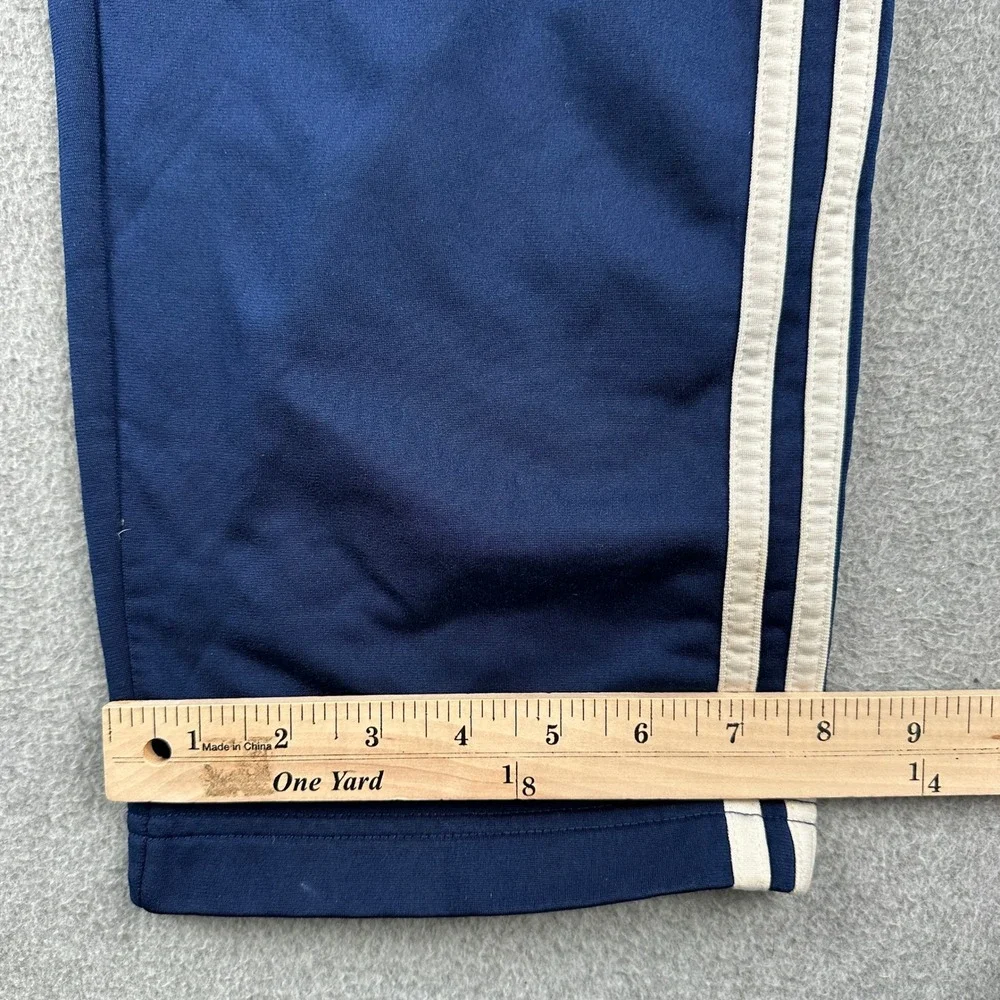 Adidas Track Pants Mens L‎ Navy Blue Snap Tear Away Adibreak Vintage 3-Stripe